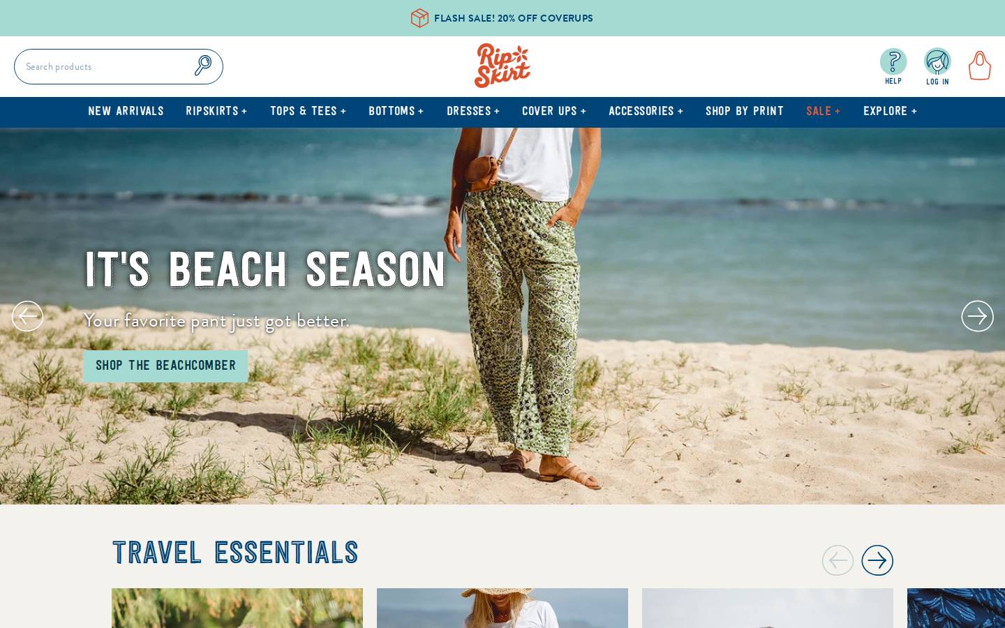 Ripskirthawaii homepage screenshot