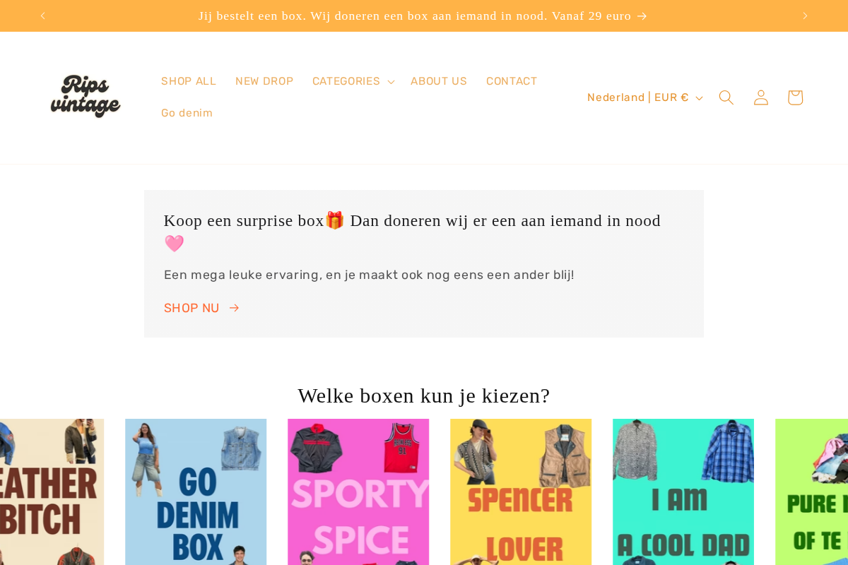 ripsvintage.com homepage screenshot