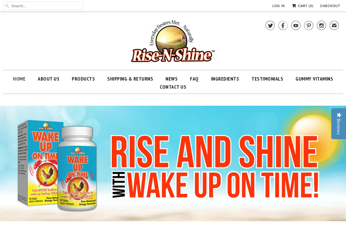 Rise-N-Shine LLC homepage screenshot