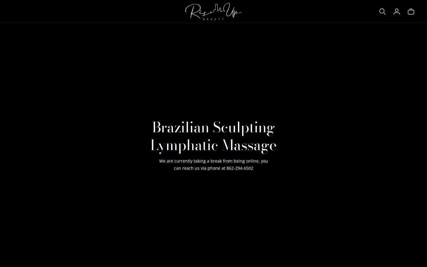 riseupbeautyy.com homepage screenshot