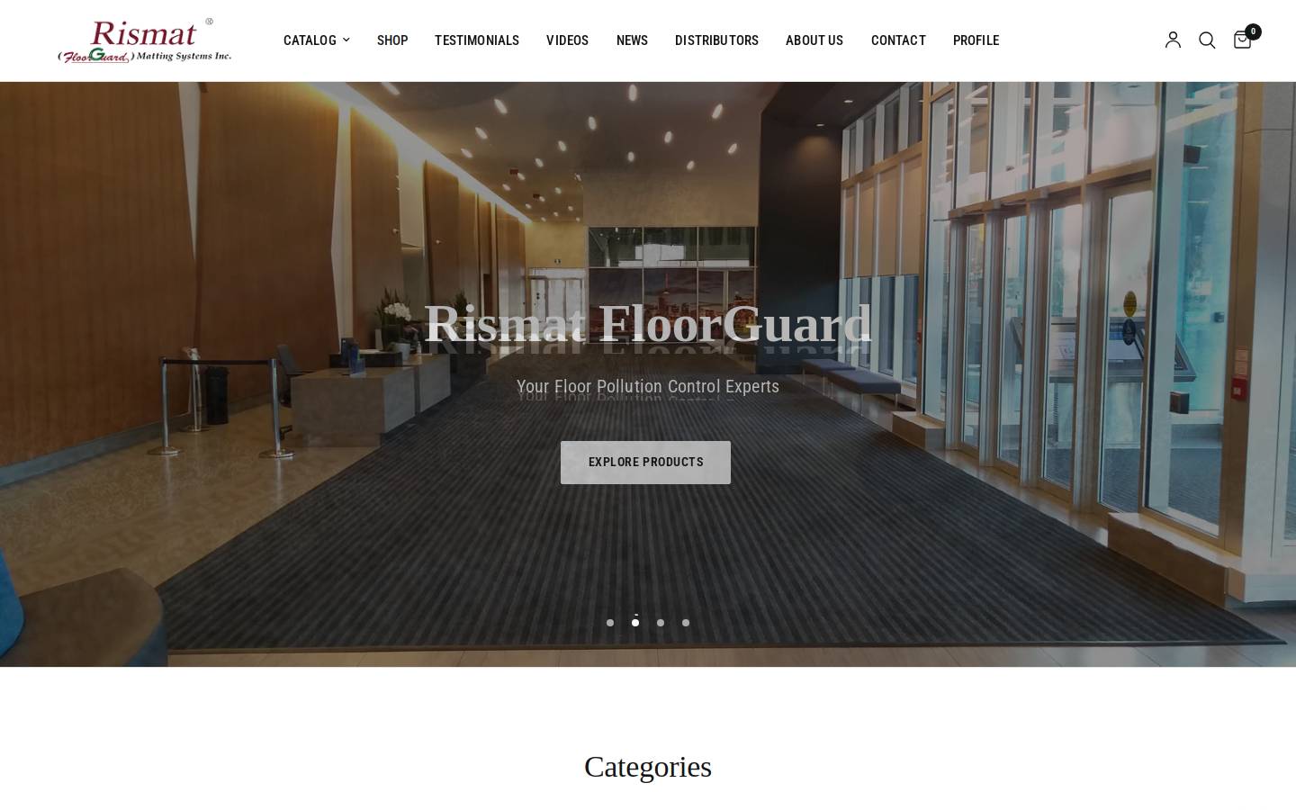 rismatfloorguard.ca homepage screenshot