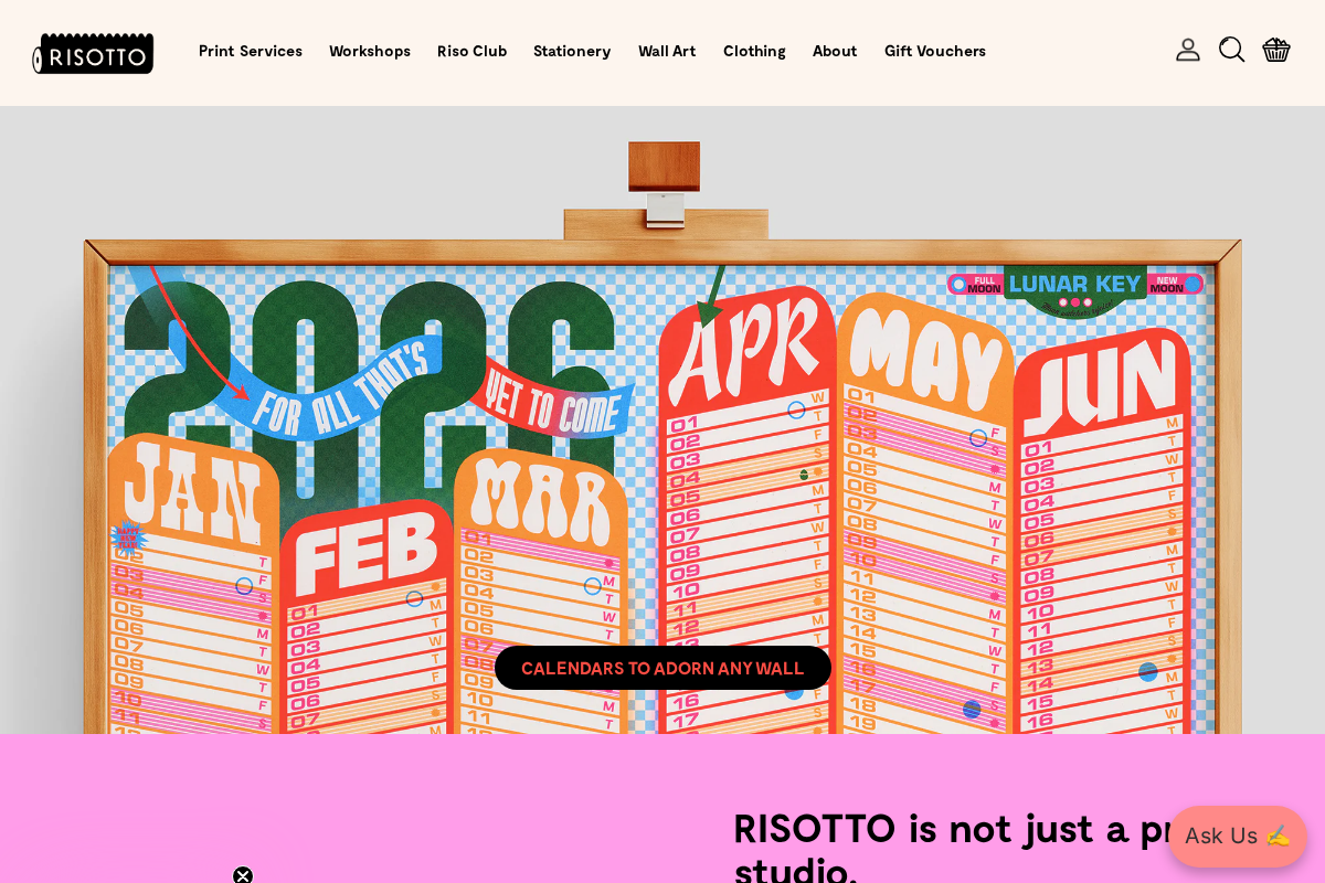 RISOTTO homepage screenshot