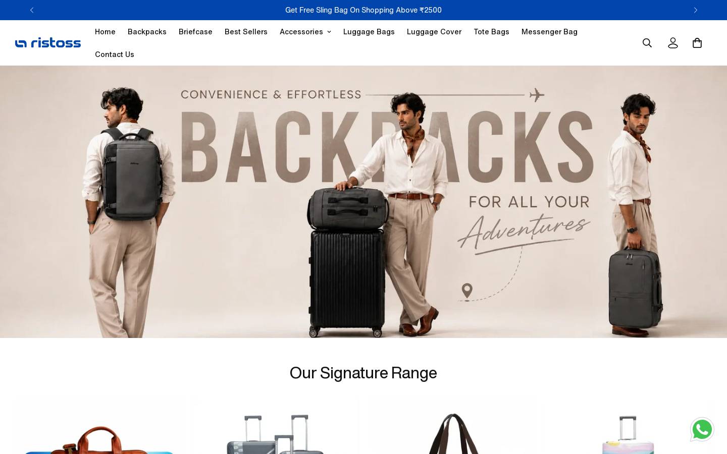 ristoss.com homepage screenshot