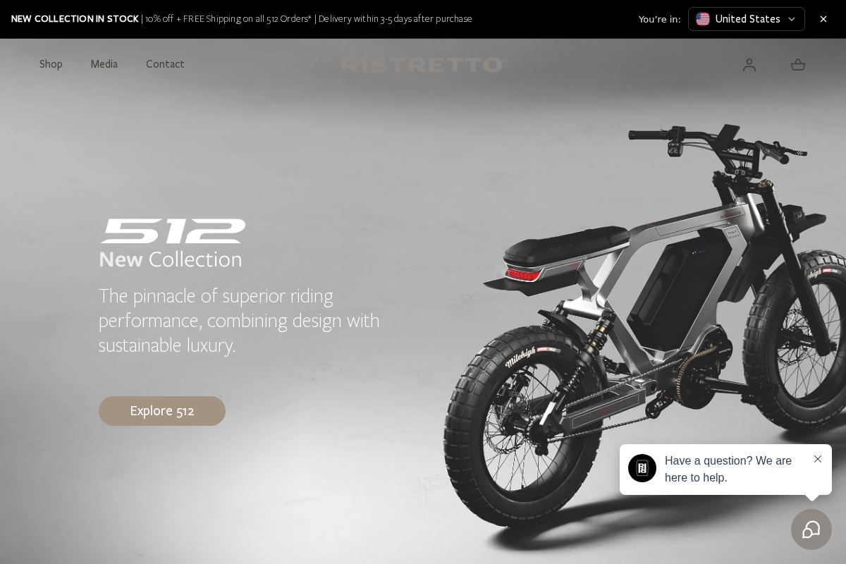 Ristretto homepage screenshot