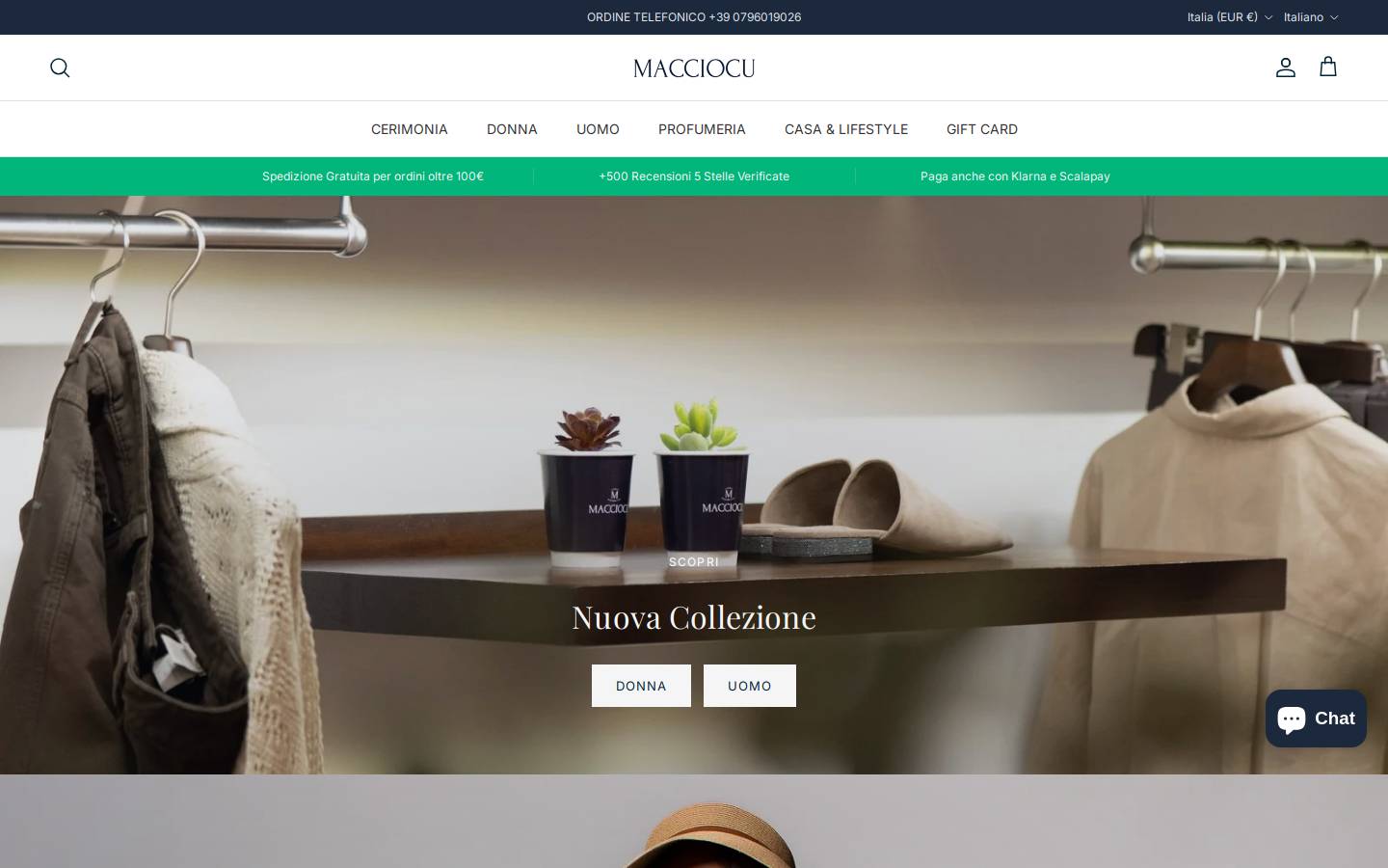 Macciocu.com homepage screenshot