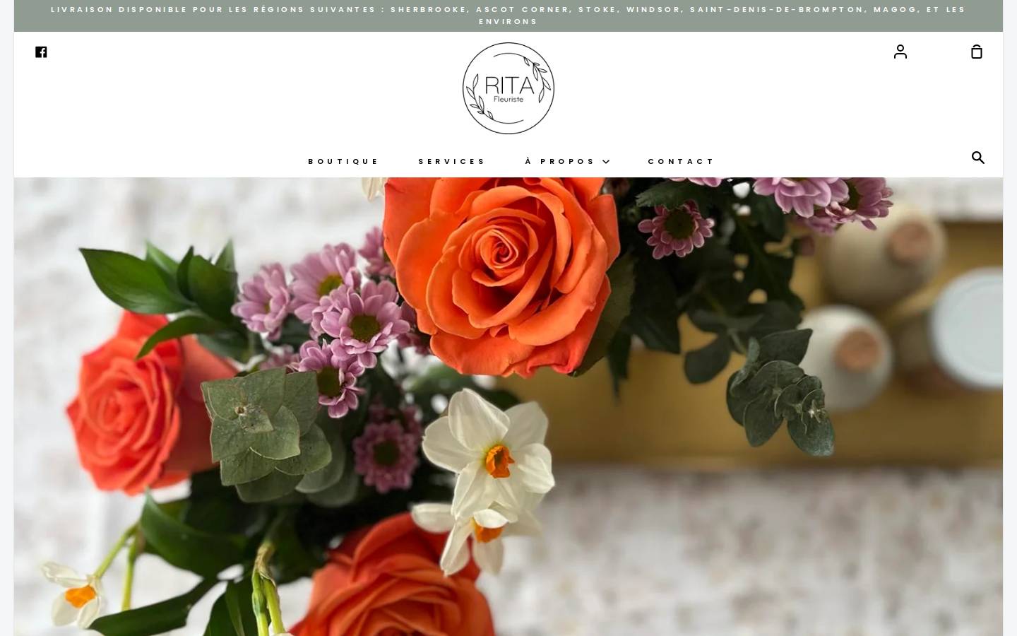 ritafleuriste.ca homepage screenshot