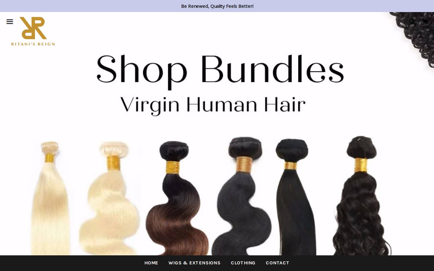 ritanisreign.com homepage screenshot