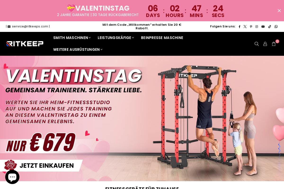 Ritkeeps homepage screenshot