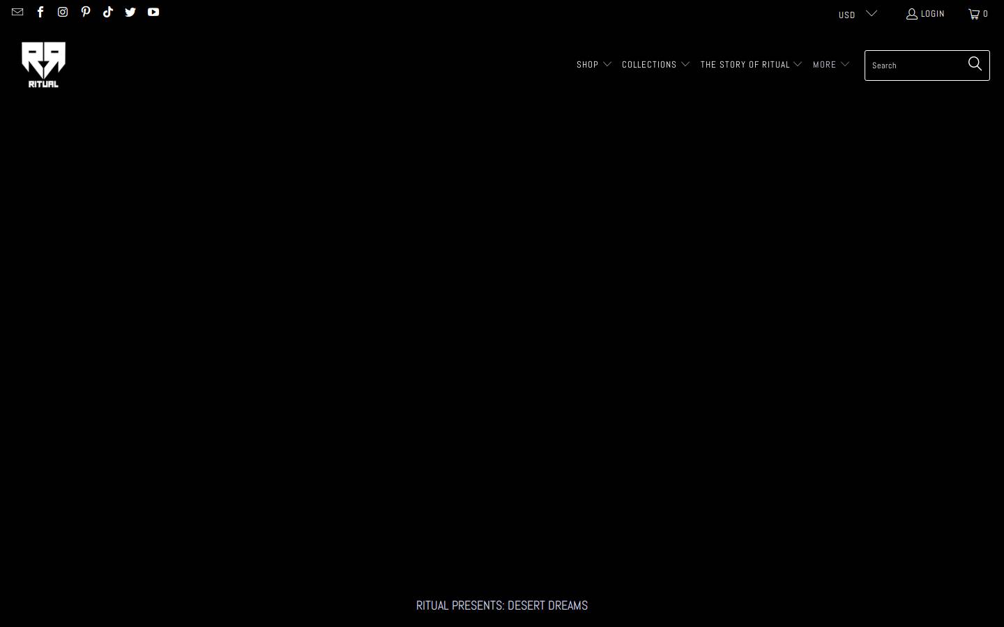 Ritual homepage screenshot