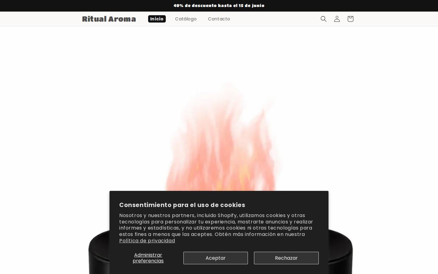 ritualaroma.store homepage screenshot