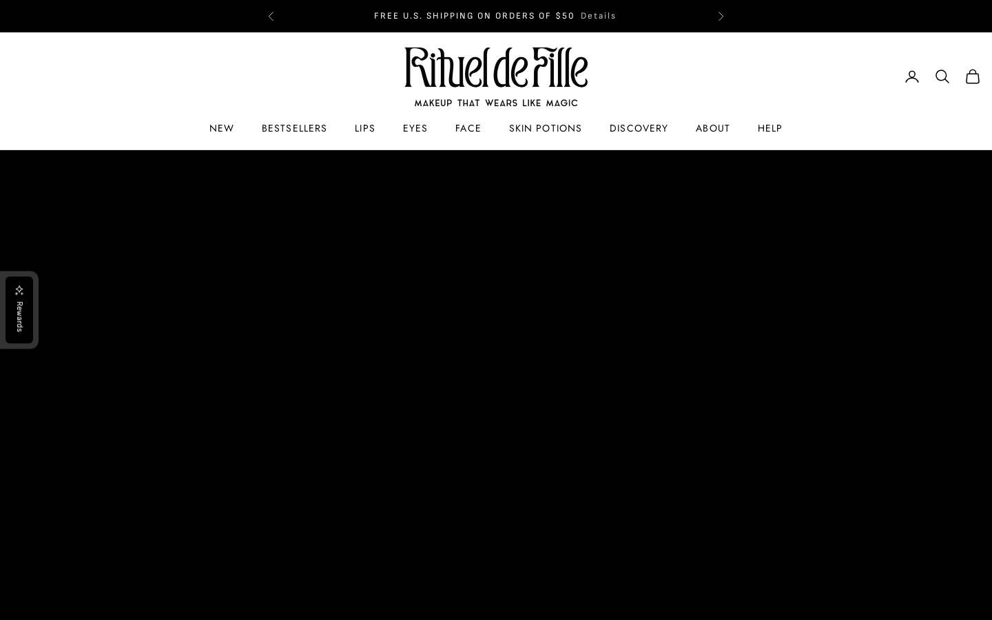 Rituel de Fille homepage screenshot