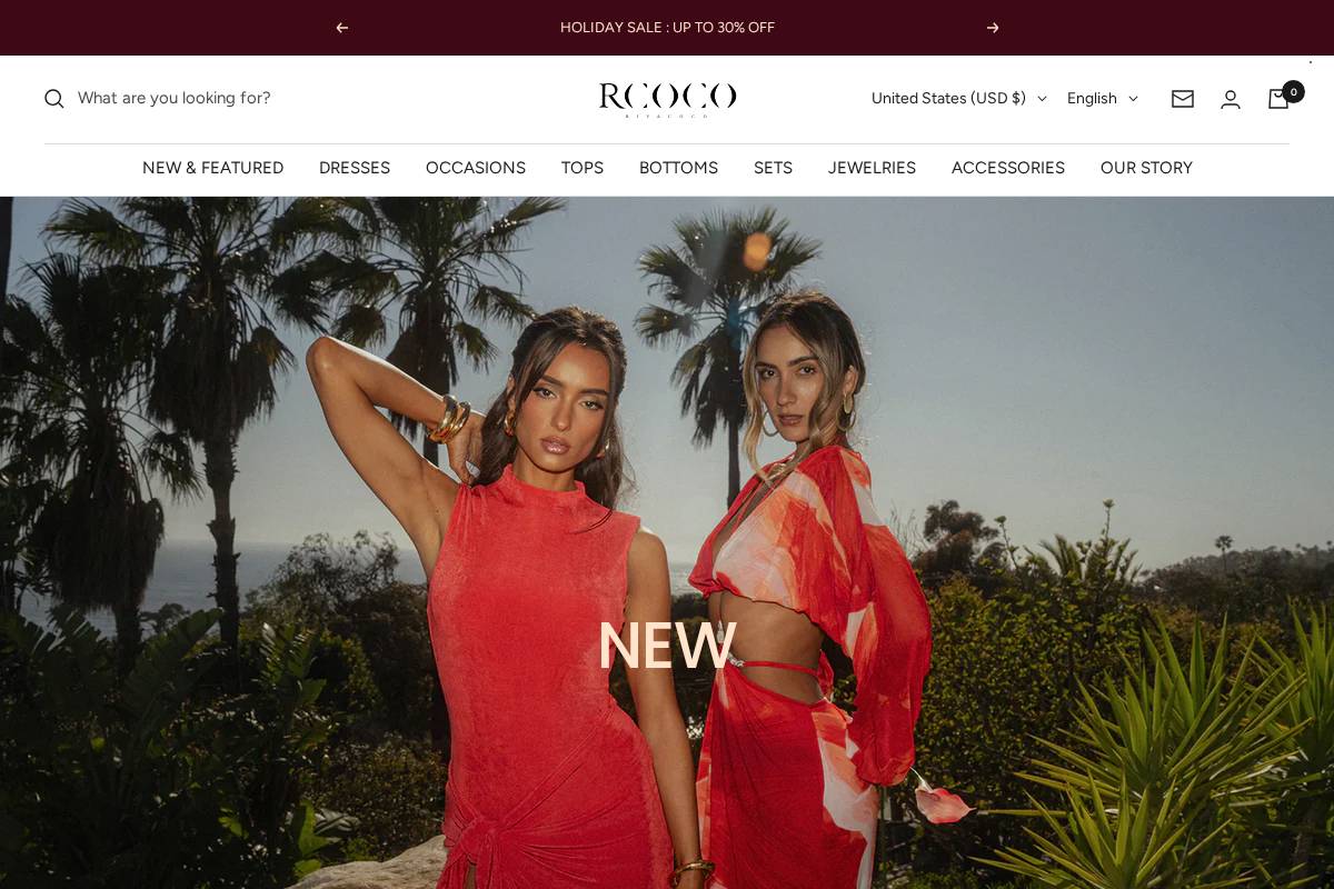 Rivacoco homepage screenshot