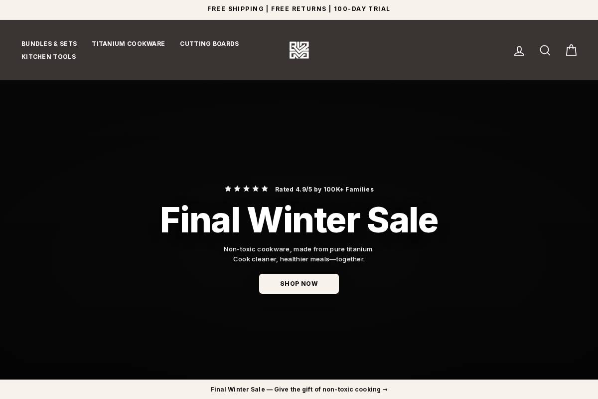 rivakitchen.com homepage screenshot