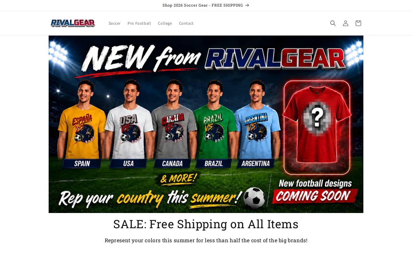 rivalgearco.com homepage screenshot