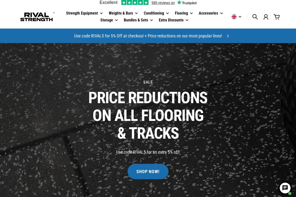 Rival Strength homepage screenshot