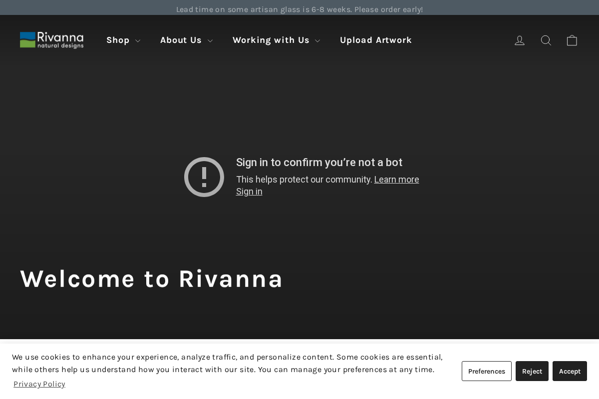 Rivanna Natural Designs Inc homepage screenshot