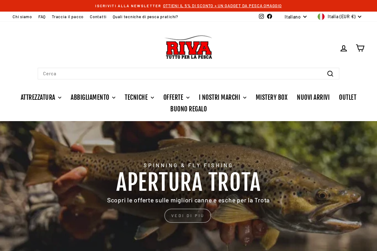 Riva Tutto Per La Pesca homepage screenshot