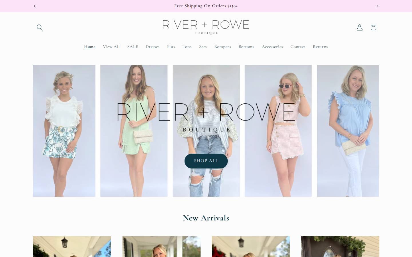 riverandroweboutique.com homepage screenshot