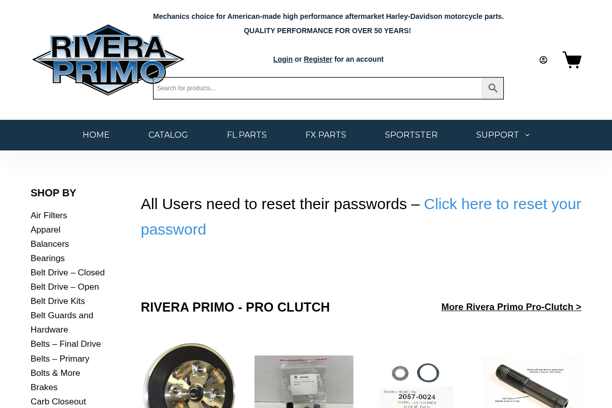 riveraprimo.us homepage screenshot