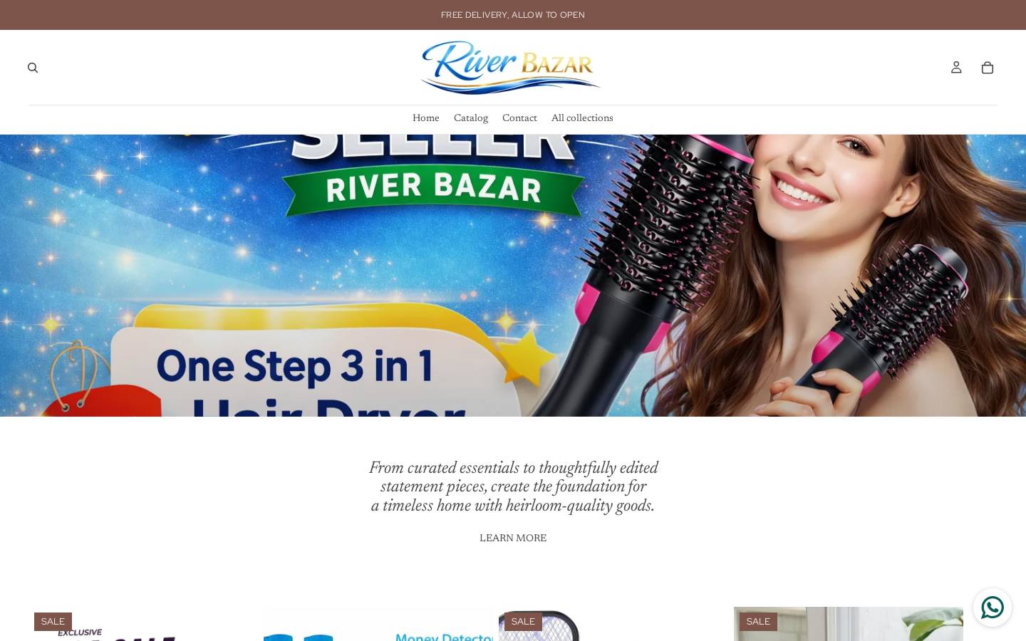riverbazar.com homepage screenshot
