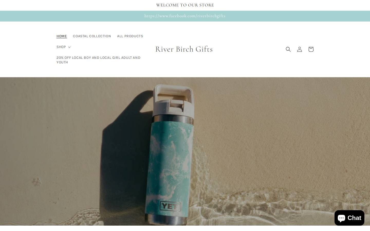 riverbirchgifts.com homepage screenshot