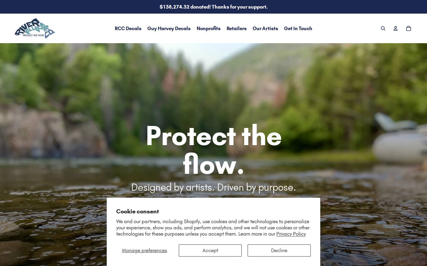 rivercollectiveco.com homepage screenshot