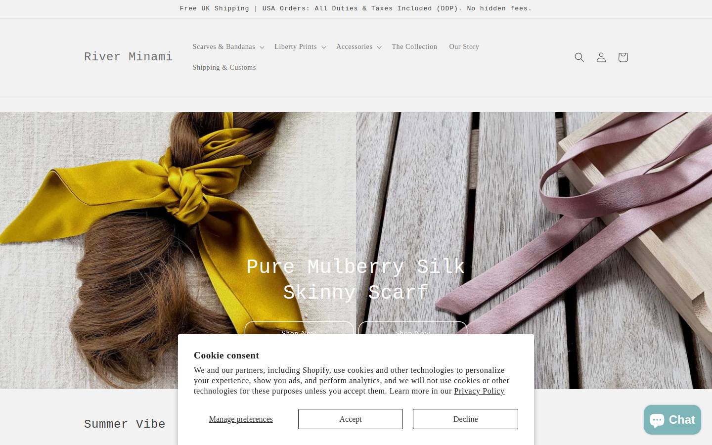 riverminami.com homepage screenshot