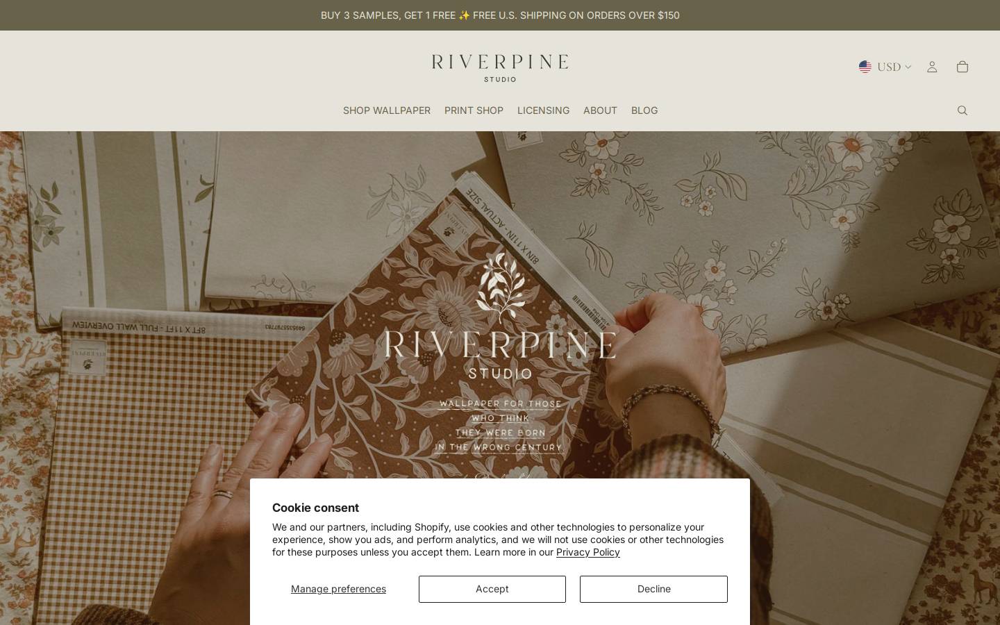 riverpinestudio.com homepage screenshot