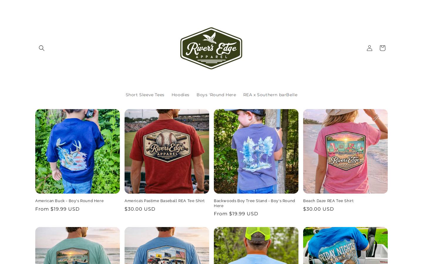riversedgeapparel.com homepage screenshot