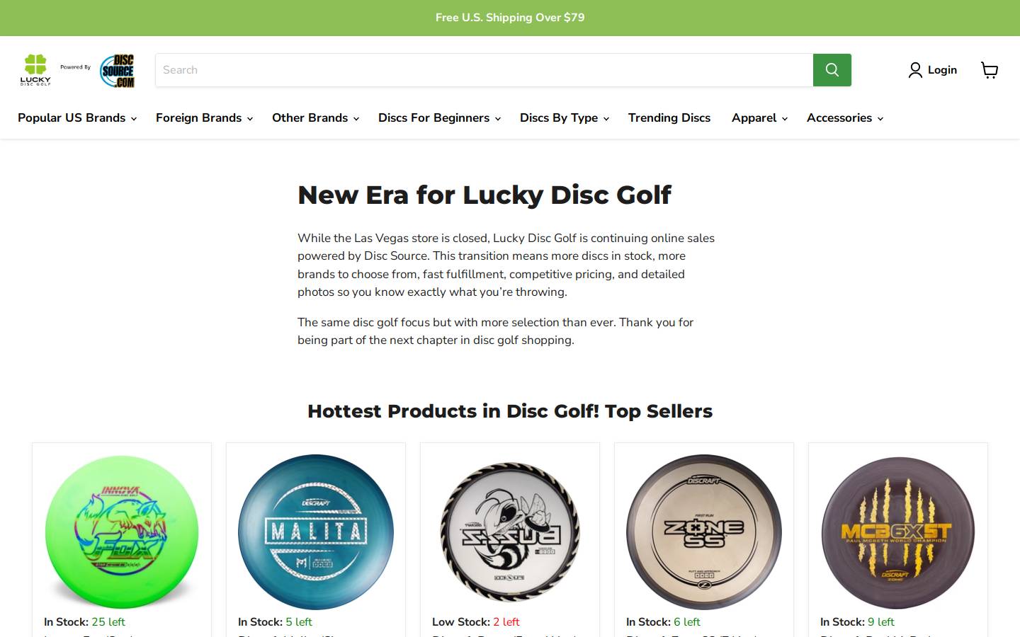 riversidediscgolfshop.com homepage screenshot