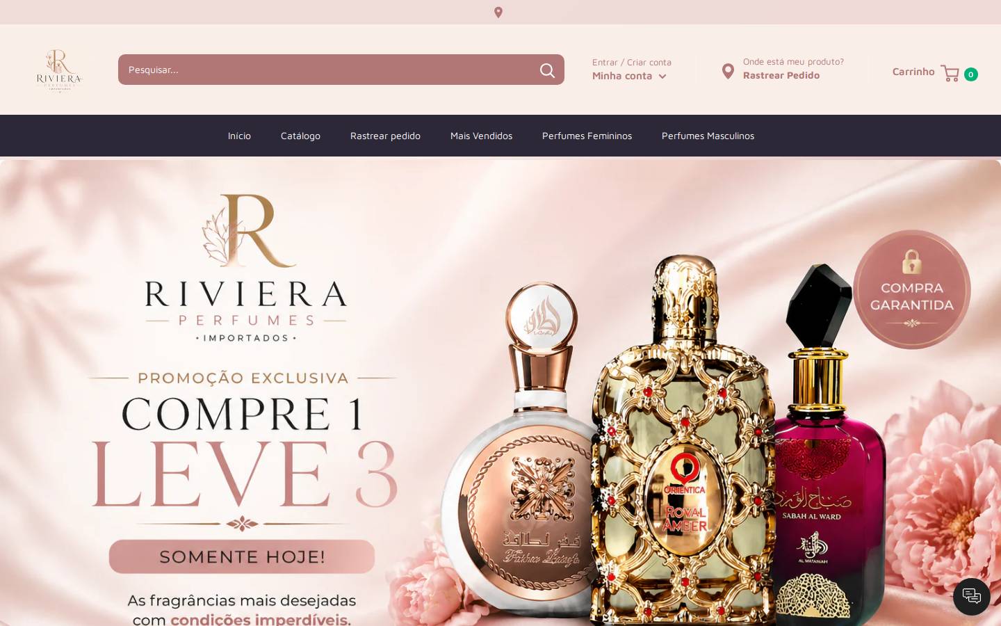 rivieraperfumes.com homepage screenshot