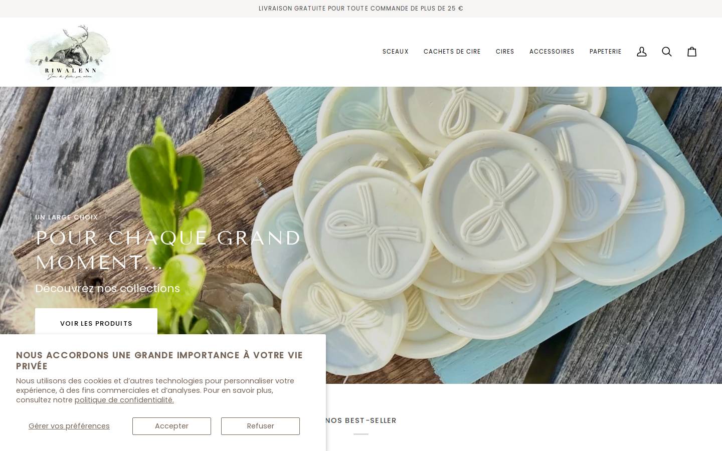 riwalenn.com homepage screenshot