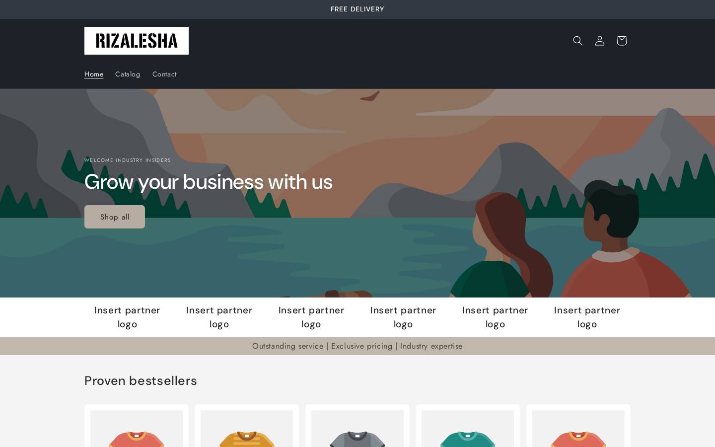 rizaale.com homepage screenshot