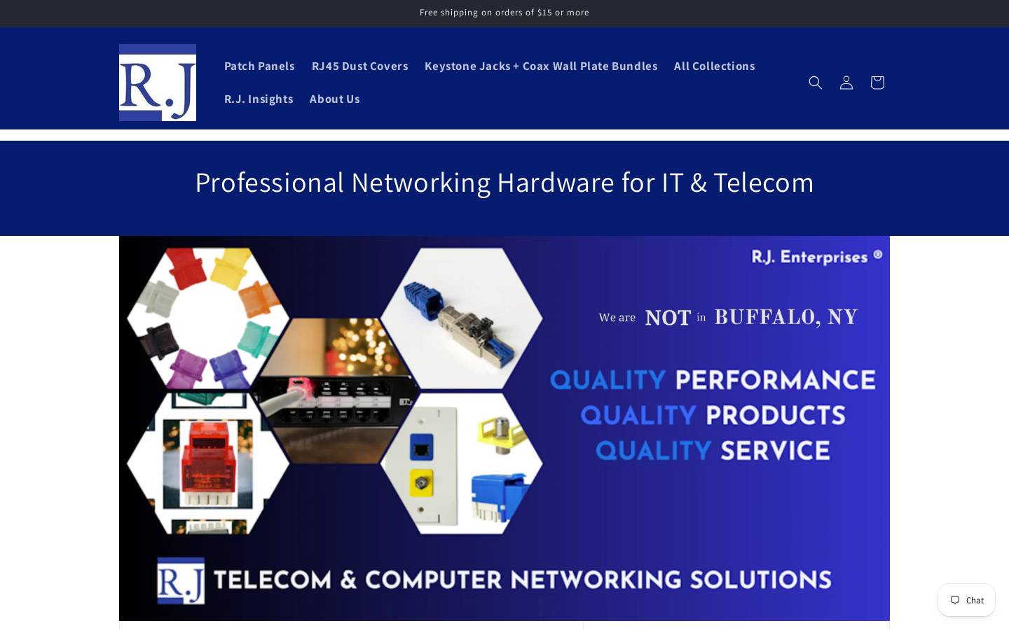rj-enterprises.com homepage screenshot