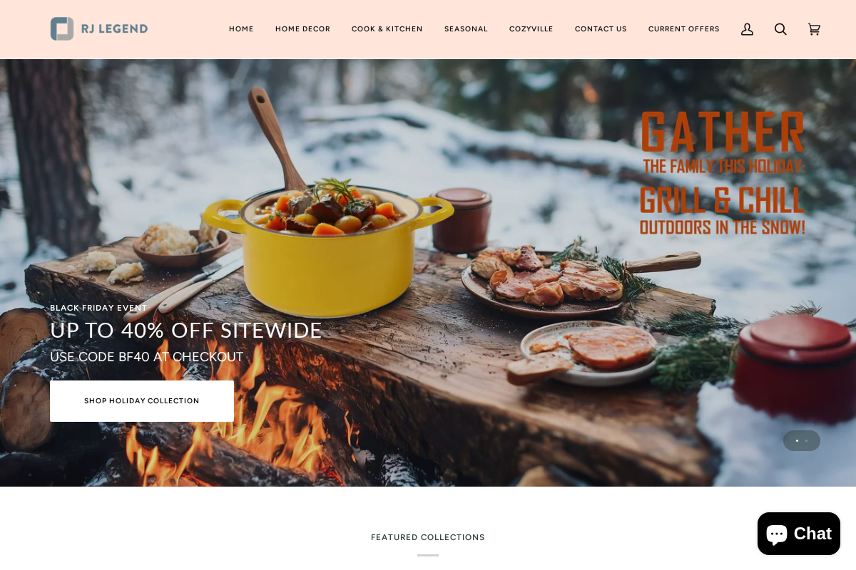 rjlegend.com homepage screenshot