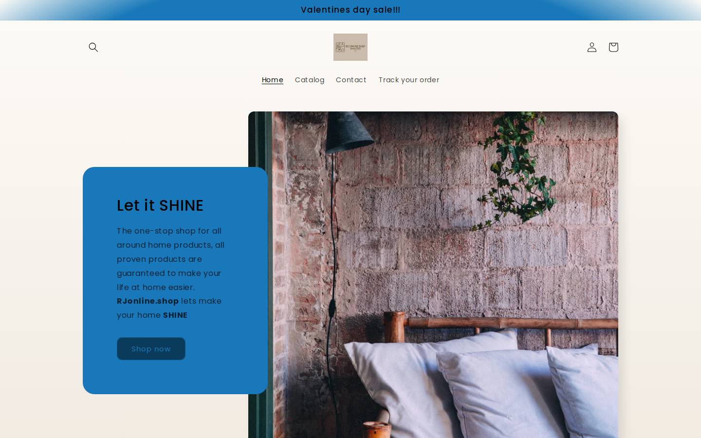 rjonline.shop homepage screenshot