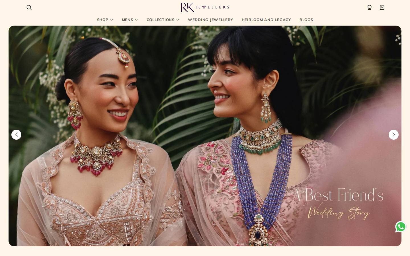 rkjewellers.in homepage screenshot