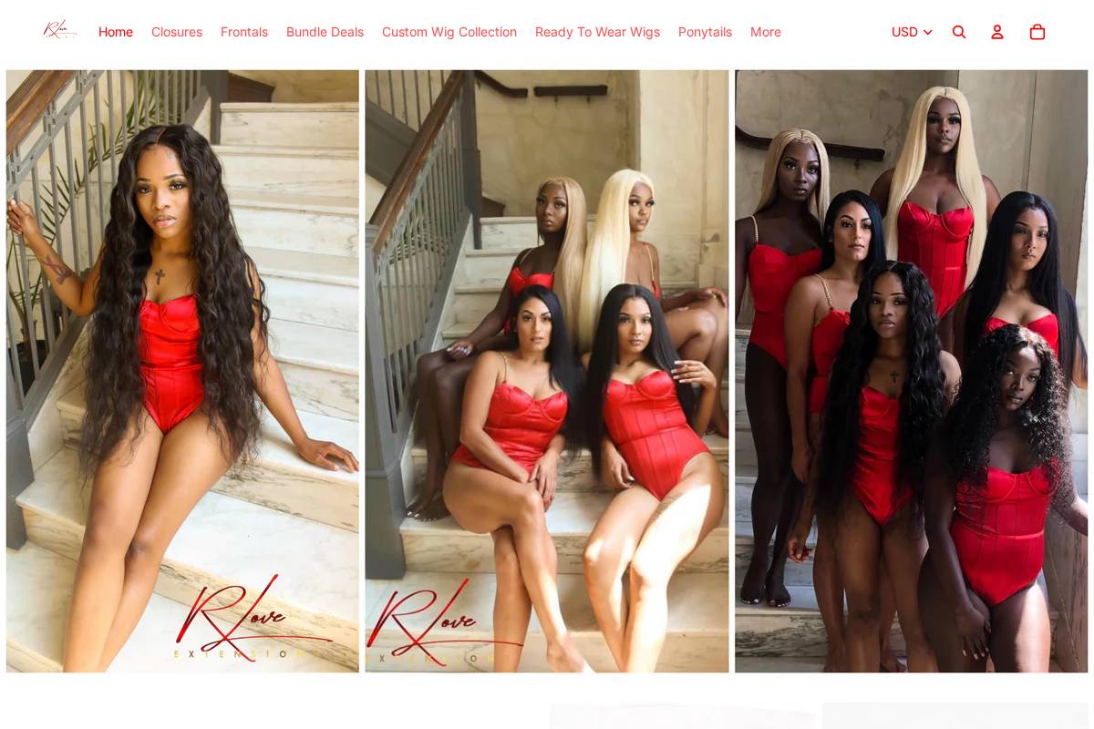 rloveextensions.com homepage screenshot