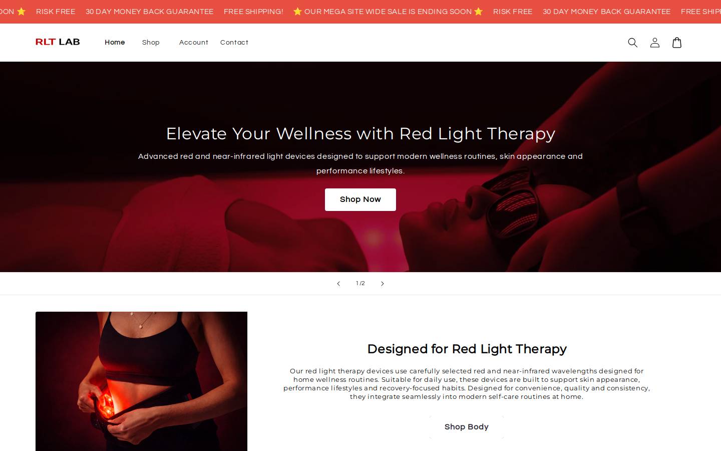 rltlab.com homepage screenshot