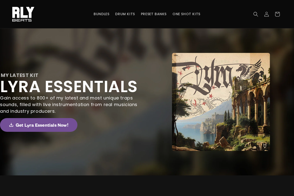 rlybeats.com homepage screenshot