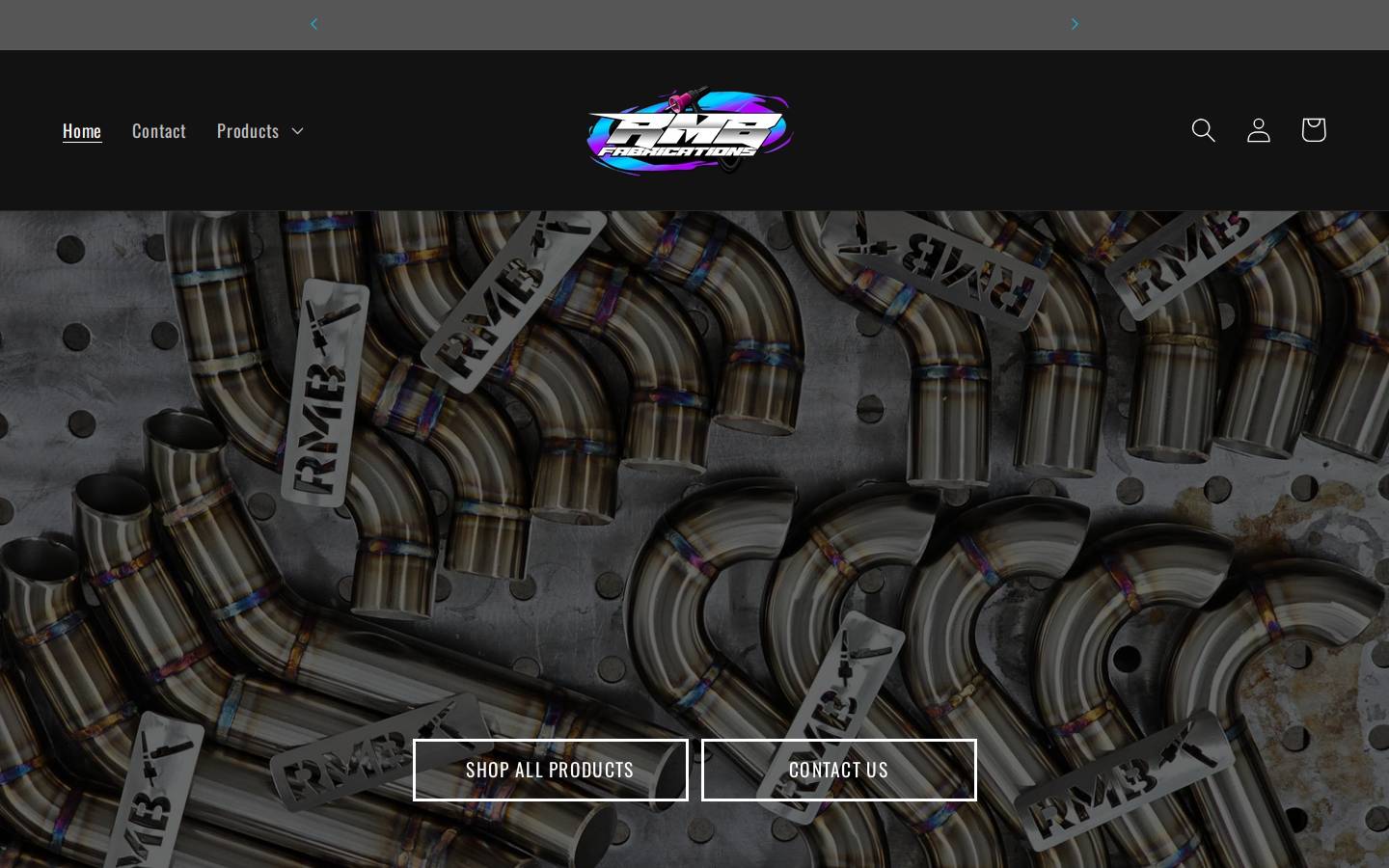 rmbfabrications.com homepage screenshot