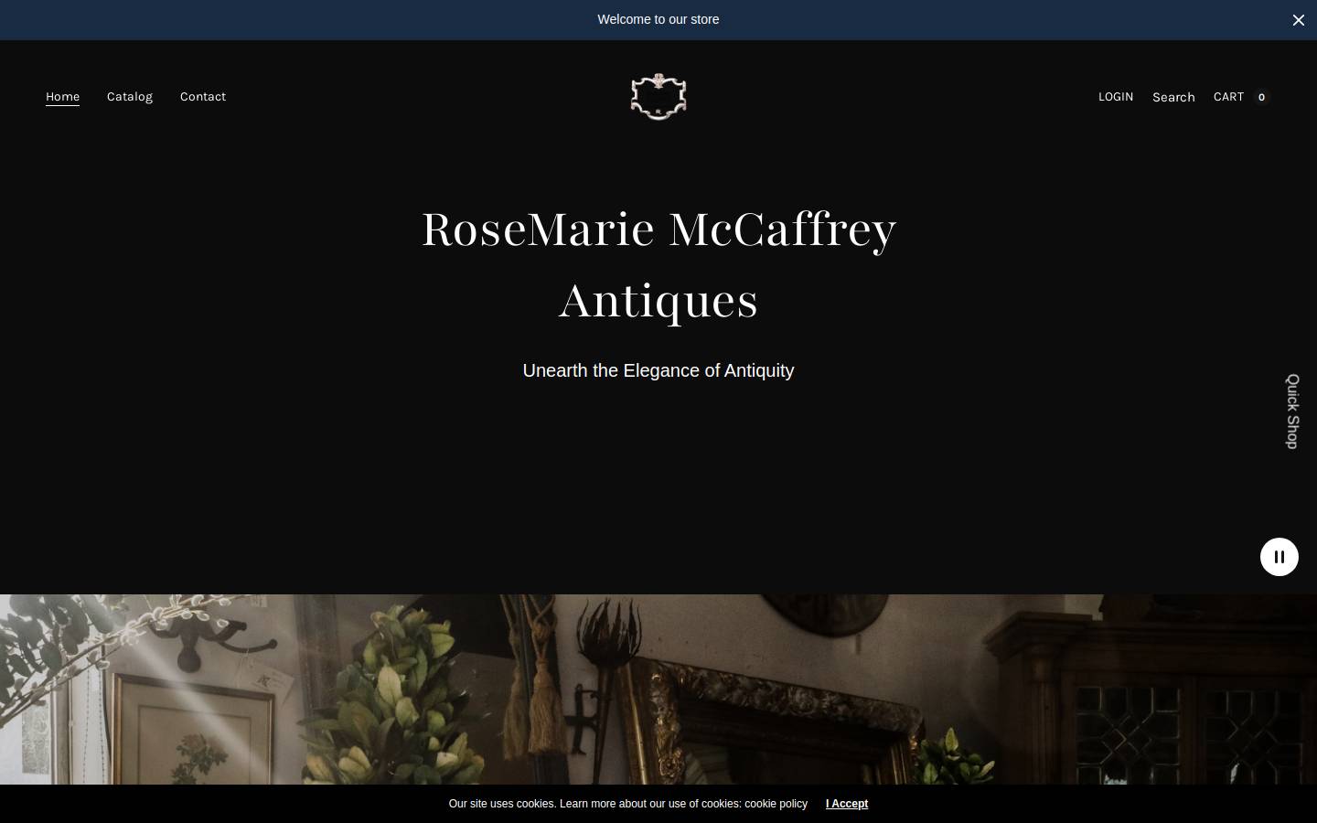rmcantiques.com homepage screenshot