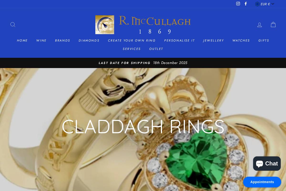 rmccullagh.com homepage screenshot