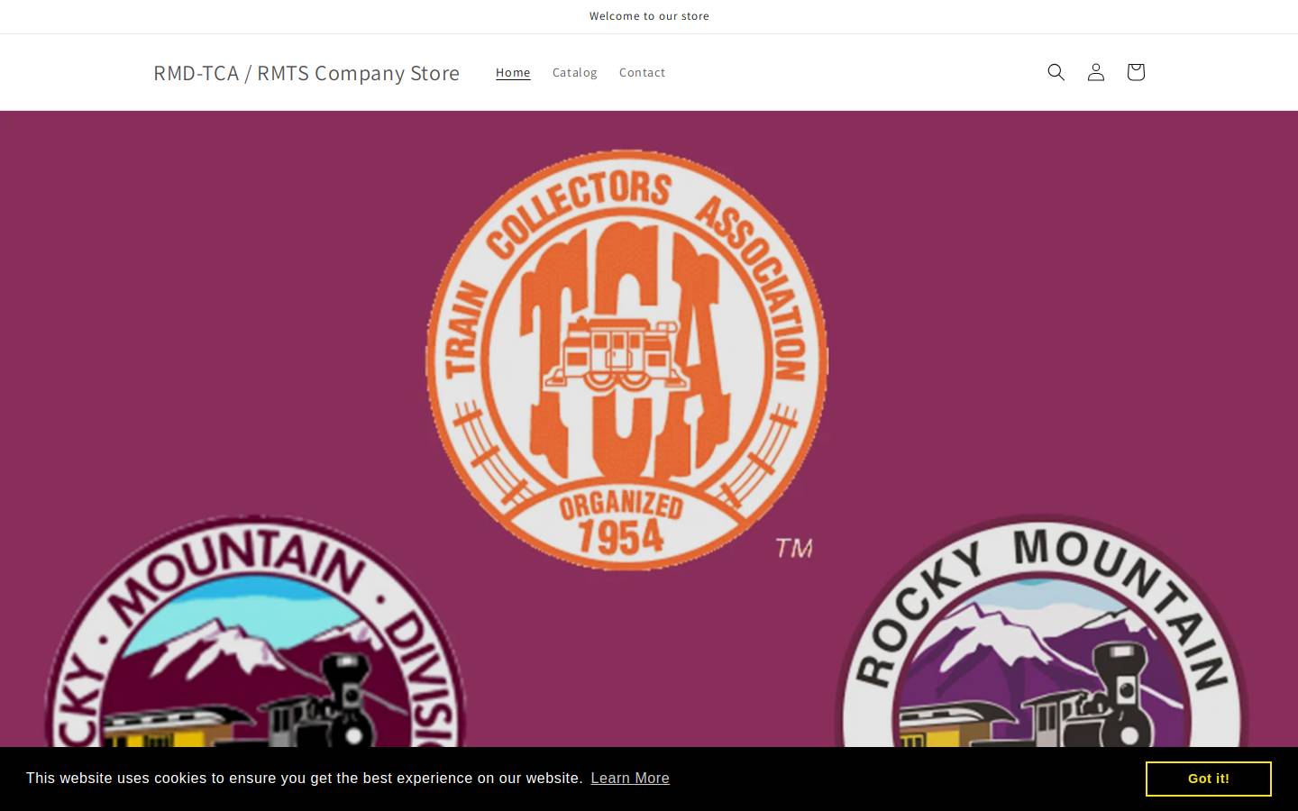 rmdtcacompanystore.com homepage screenshot