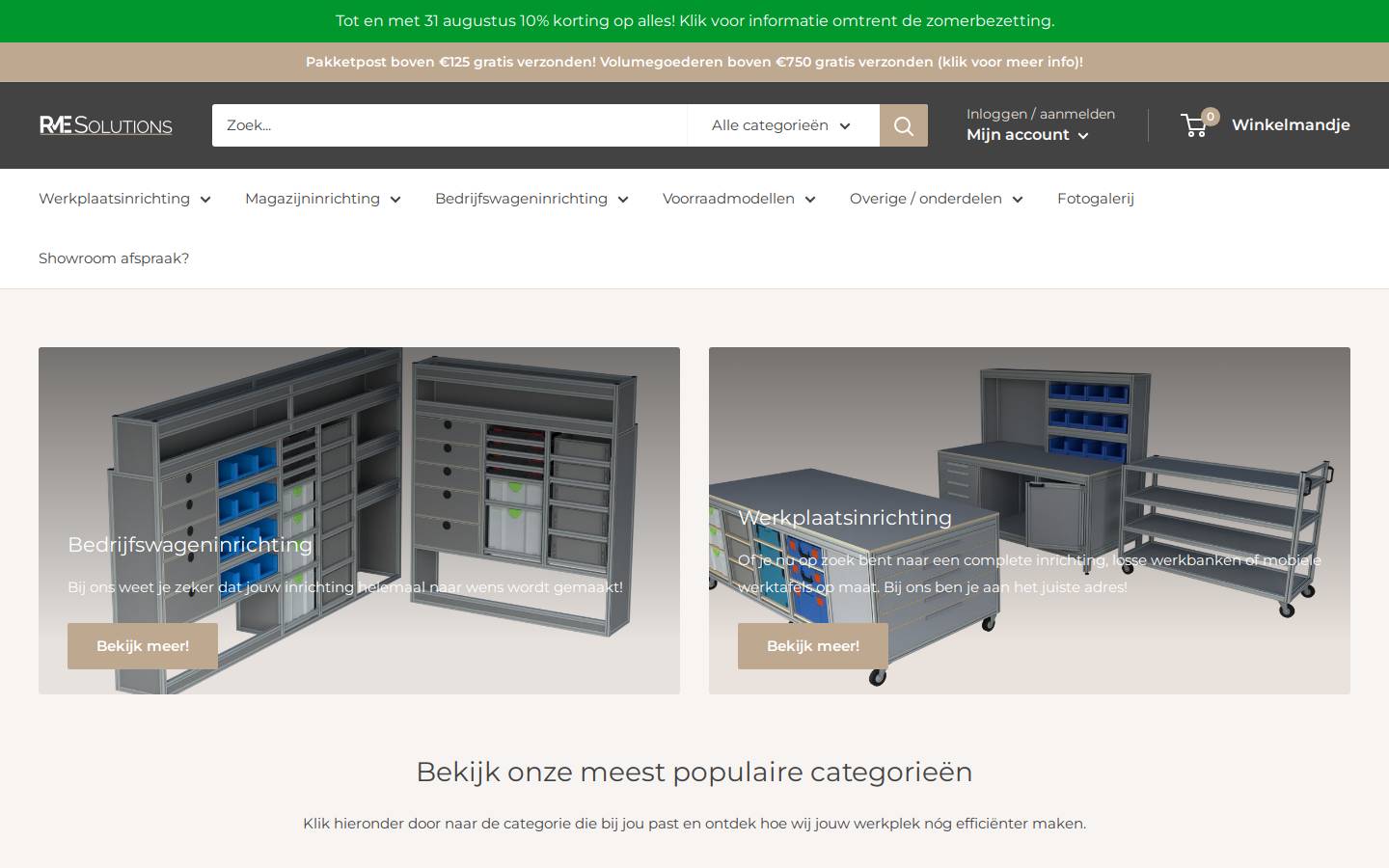 RME Solutions homepage screenshot