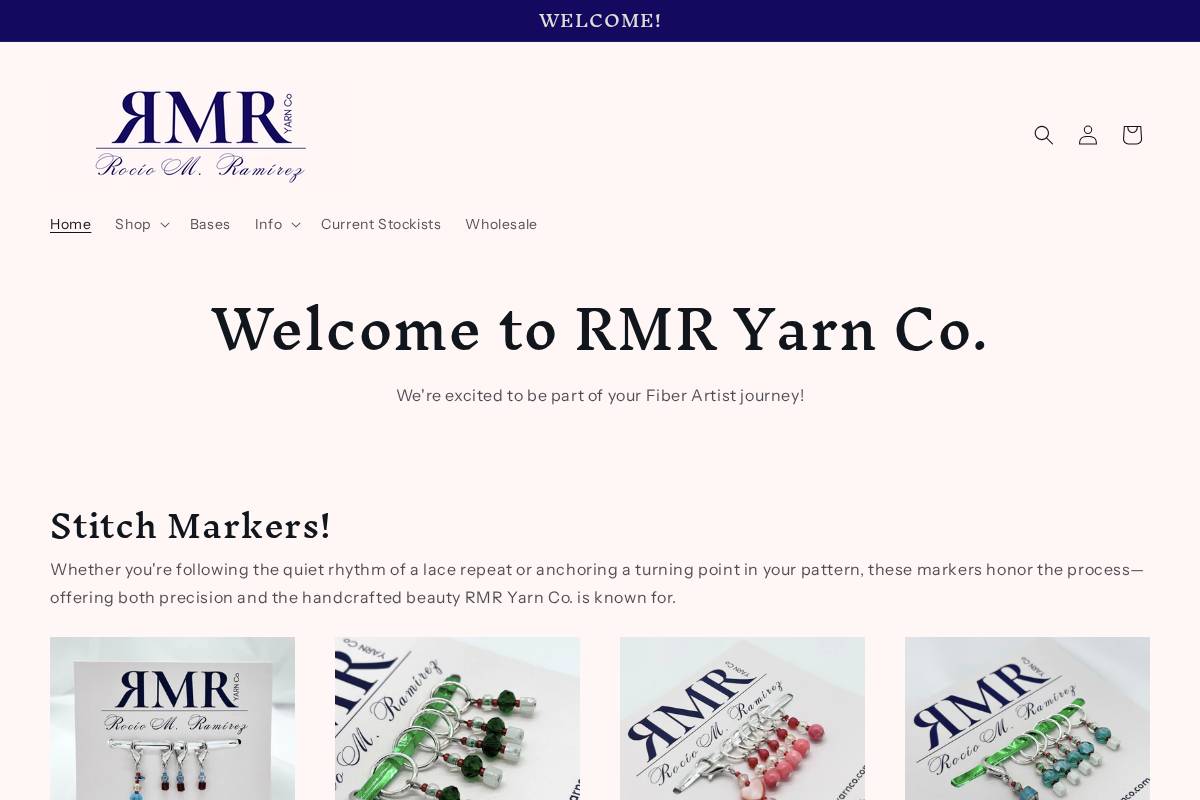 rmryarnco.com homepage screenshot