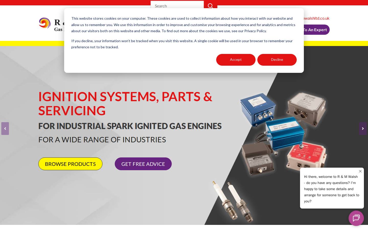 rmwalshltd.co.uk homepage screenshot