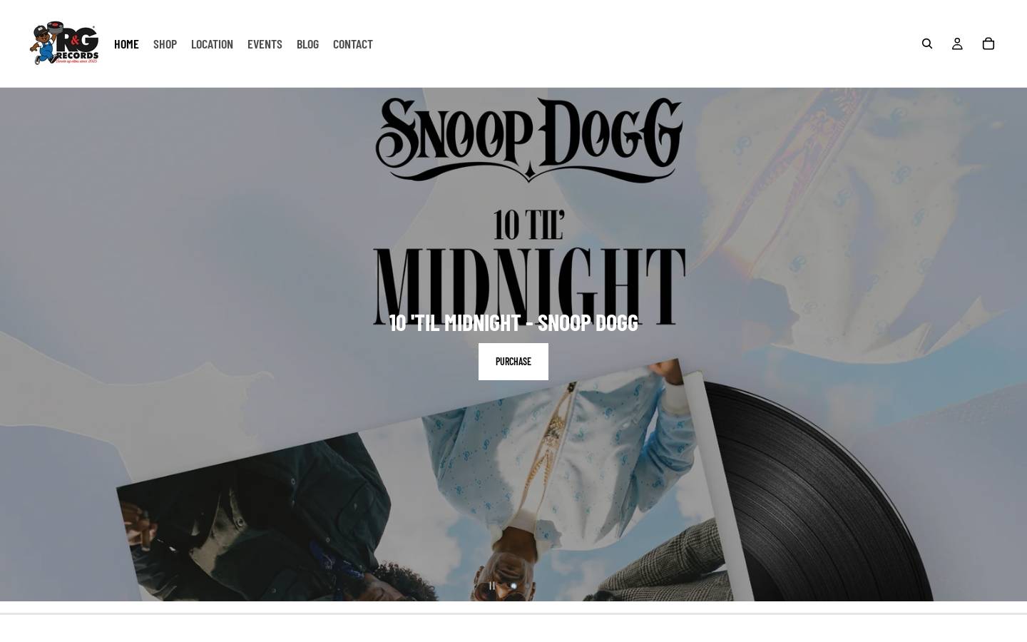 rngrecords.com homepage screenshot