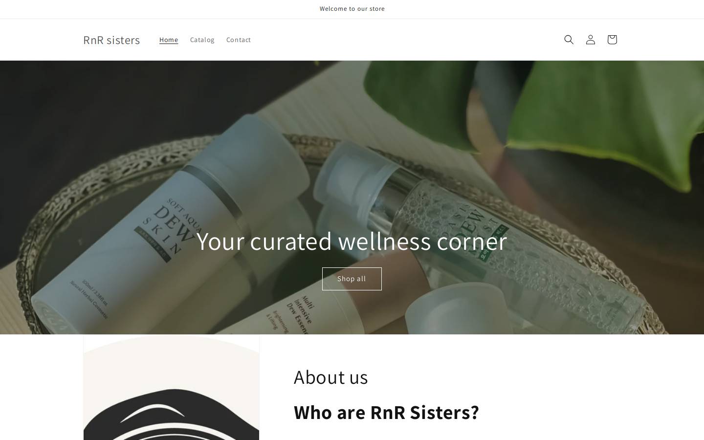 rnrsisters.com homepage screenshot