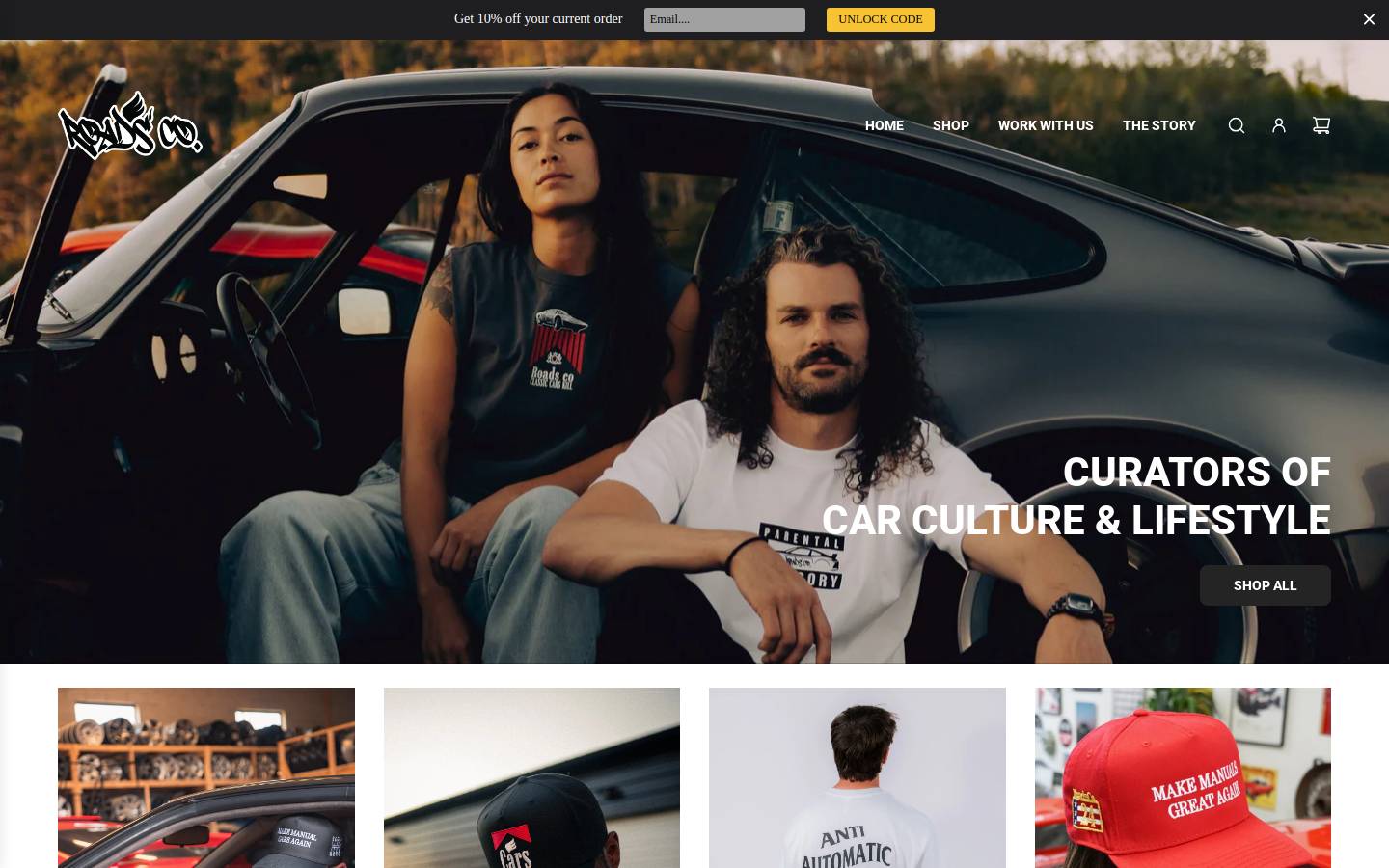 roadscollective.com homepage screenshot